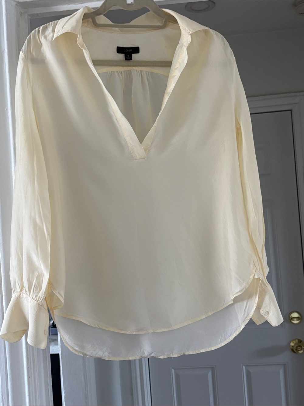 J. Crew V-Neck Long Sleeve Blouse
